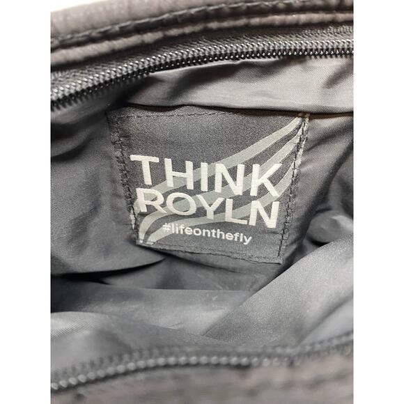 Think Royln Crossbody/Shoulder Bag Black Camo Puffer 2 Tricolor Straps Hobo - Picture 9 of 9